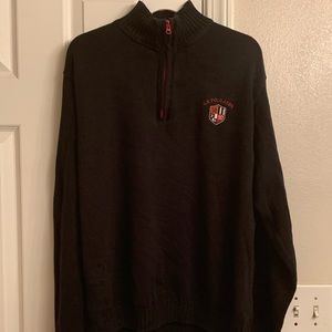 US Polo Assn XL Black Pullover zip sweater